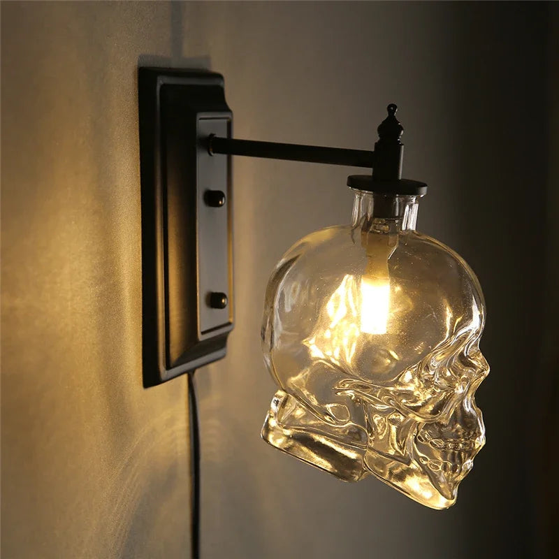 Avtoit | Gothic Skull Bottle Retro Wall Lamp