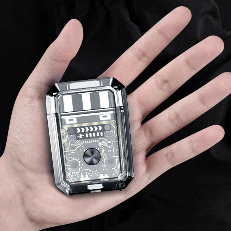 Avtoit | Transparent Mini Dual-Head Electric Shaver