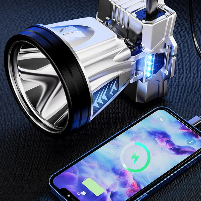 Avtoit | Wide-beam LED headlamp with power bank function and USB charging port