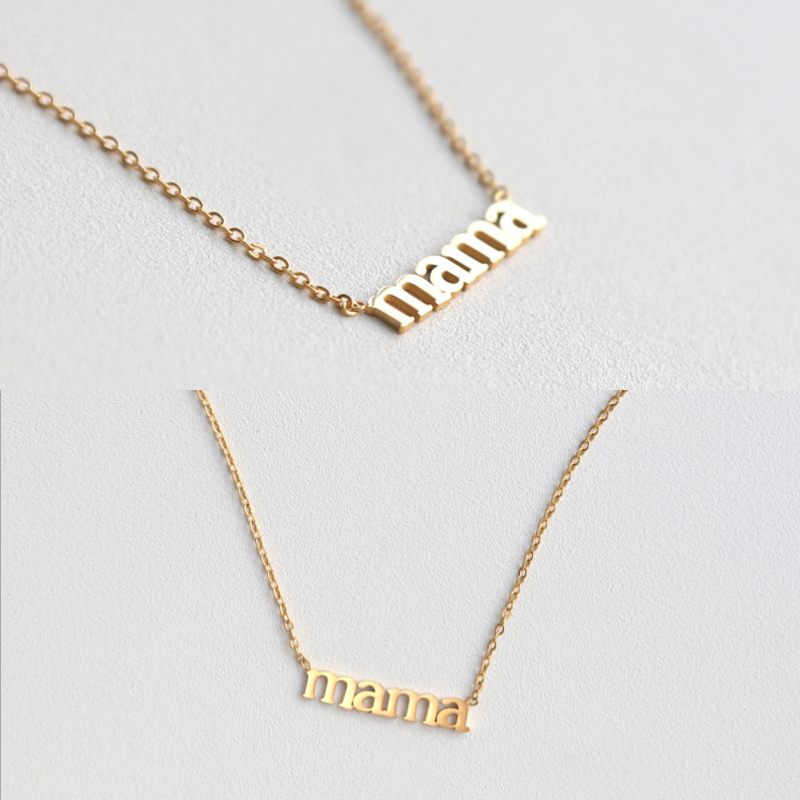 Avtoit | Letter "mama" Pendant Necklace