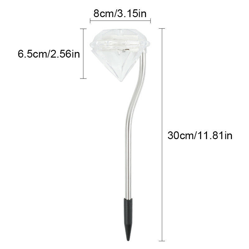 Avtoit | Solar Garden Light in Diamond Shape – LED Lamps for Outdoor Decoration and Lighting