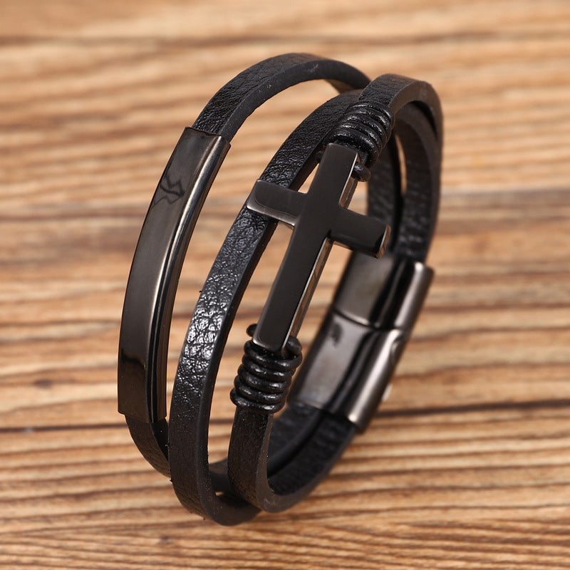 Avtoit | Multi-layered cross bracelet