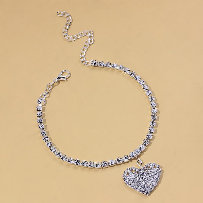 Avtoit | Fashion Heart Rhinestone Anklet