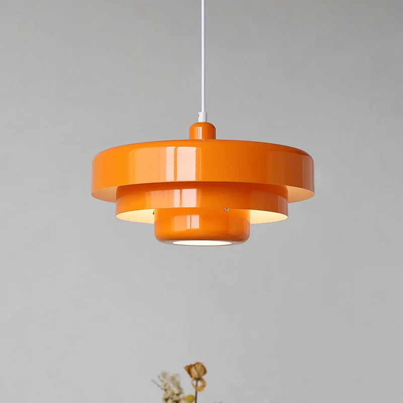 Avtoit | Vintage Italian Pendant Light – Elegant Orange & Green Hanging Light for Modern Homes