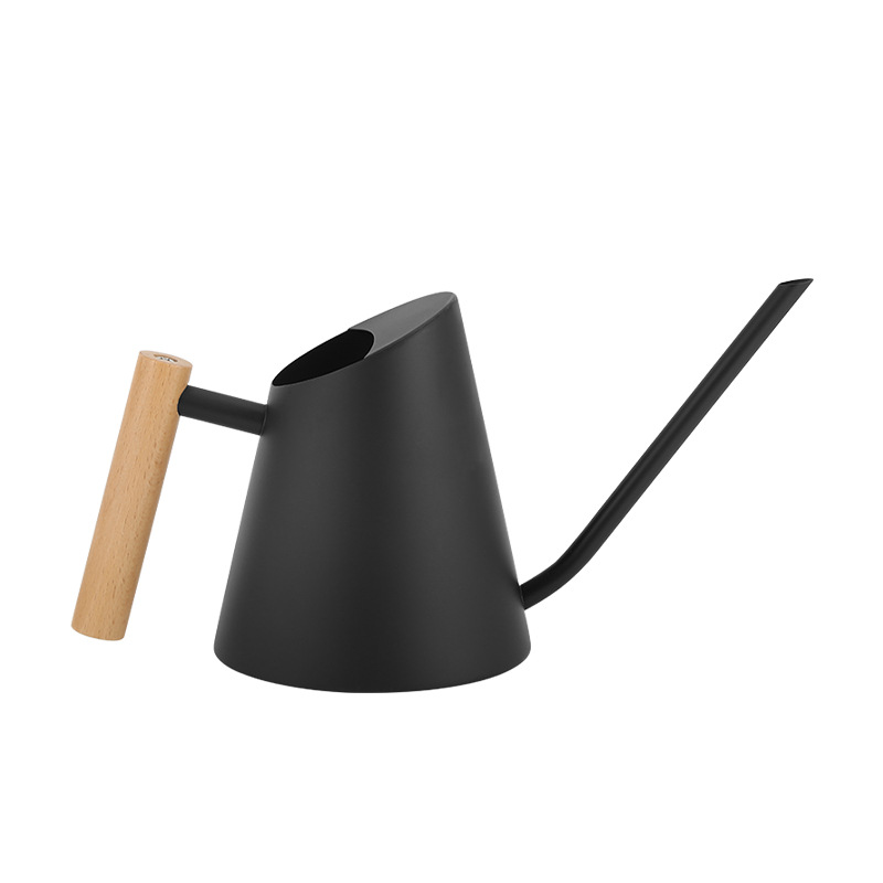Avtoit | Modern watering can with wooden handle – Stylish watering can for plants in the garden