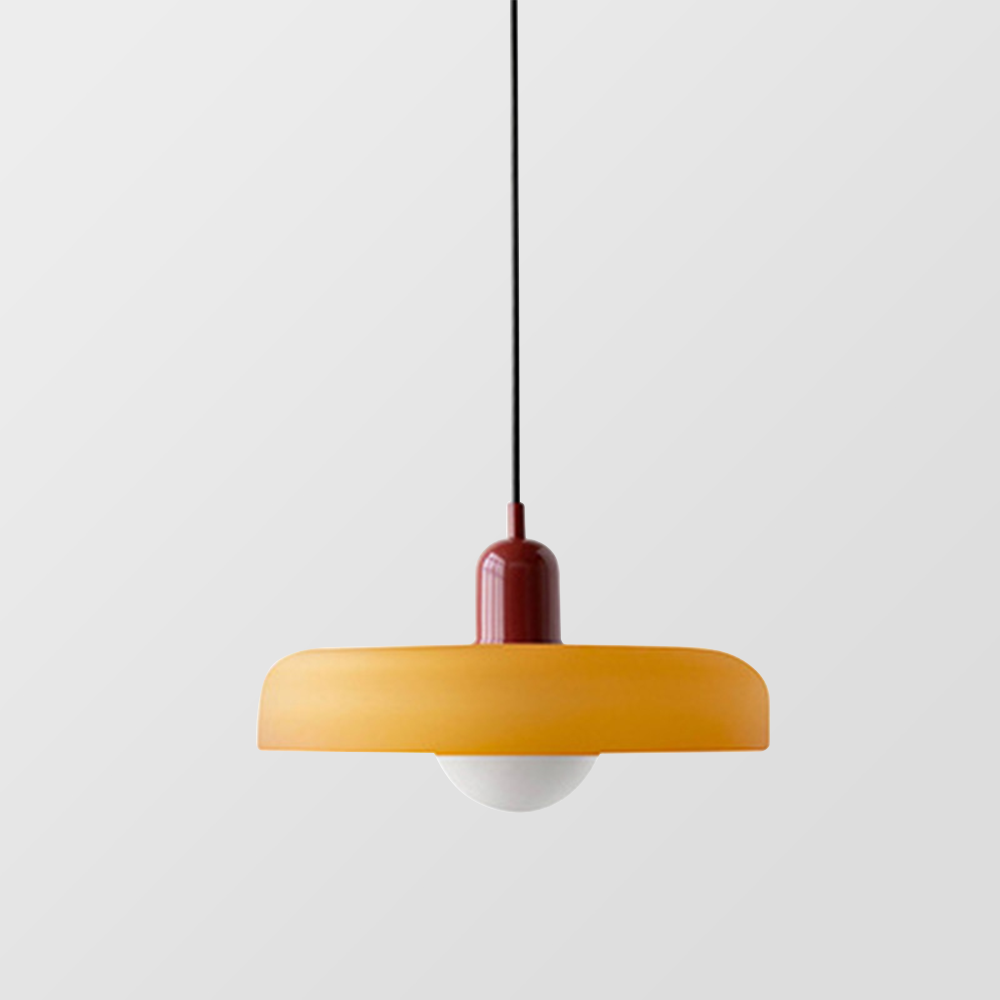 Avtoit | Coloured Glass Pendant Light – Elegant Bauhaus-Style Hanging Lamp for Living Room & Dining Area