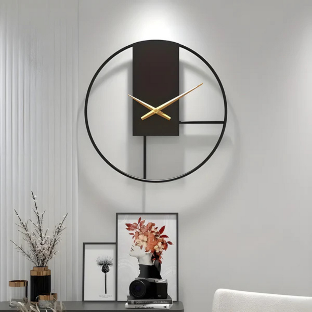 Avtoit | Aurum | Large Wall Clock Modern Black 40 cm Minimalistic