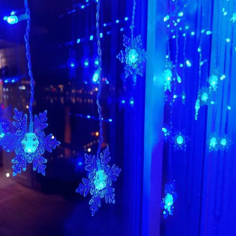 Avtoit | Curtain Snowflake LED String Lights