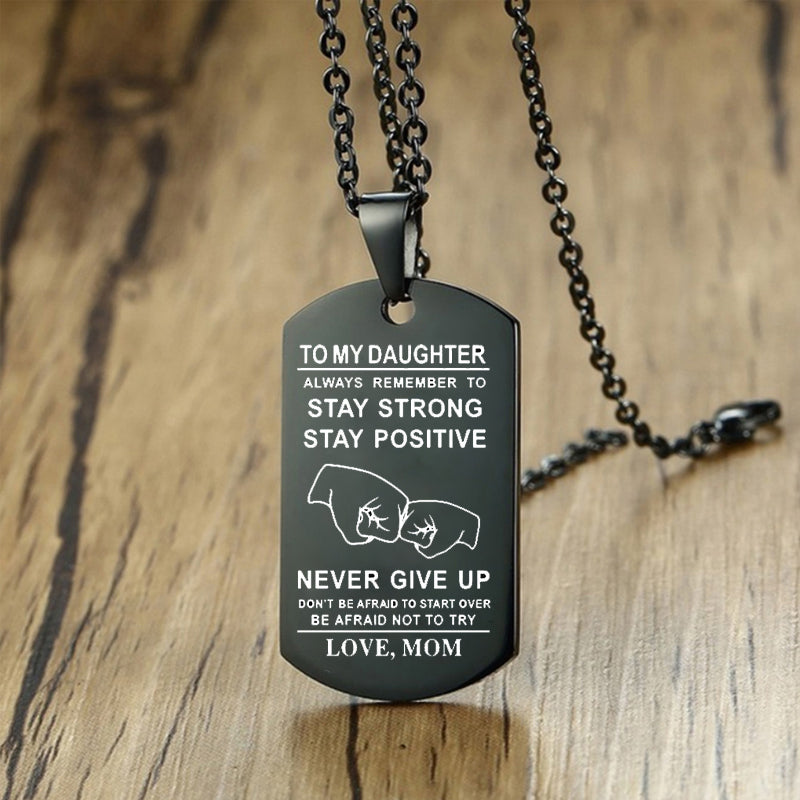 Avtoit | English Alphabet Stainless Steel Necklace