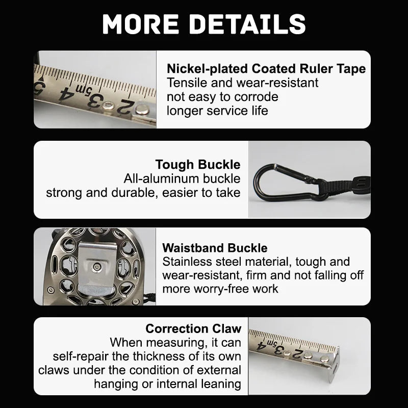 Avtoit | Stainless Steel Corrosion Protection Telescopic Measuring Tape
