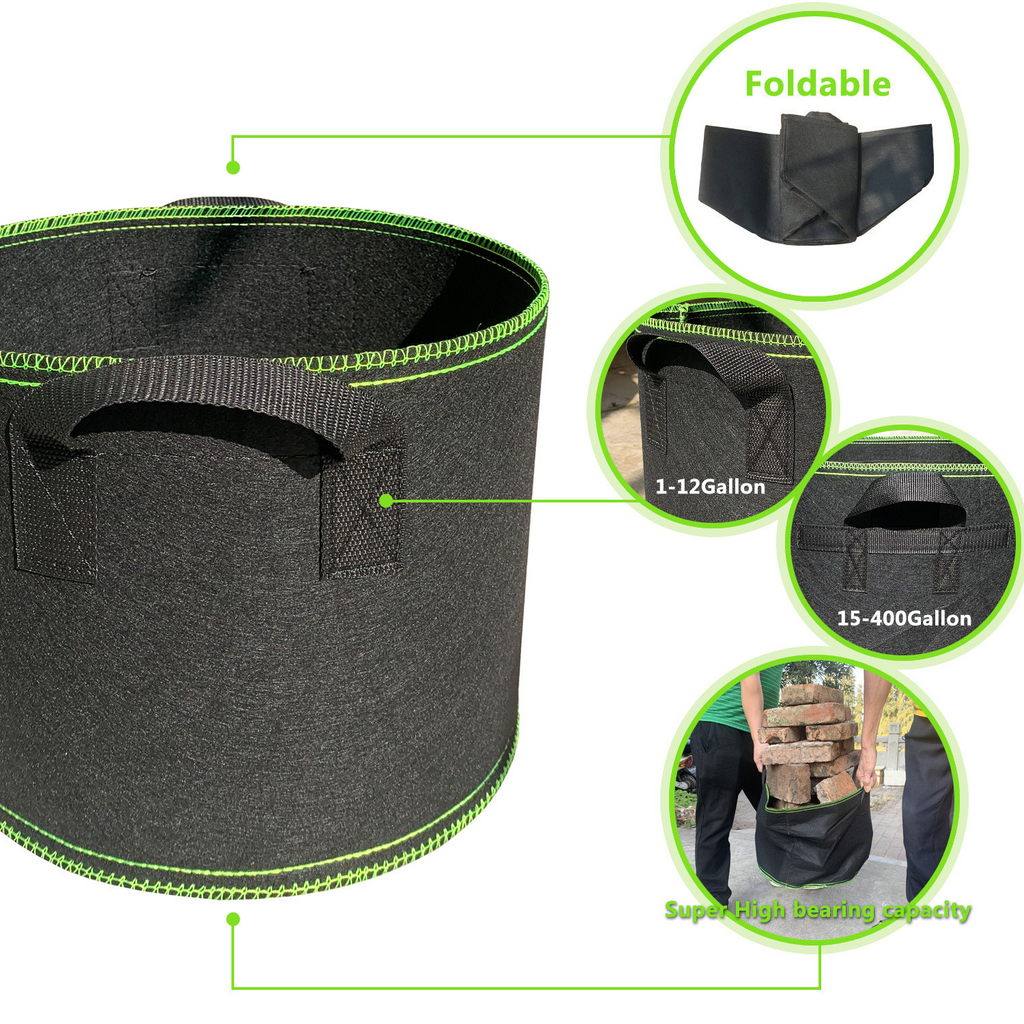 Avtoit | Planting bag made of nonwoven fabric – Robust garden container with handles for plants