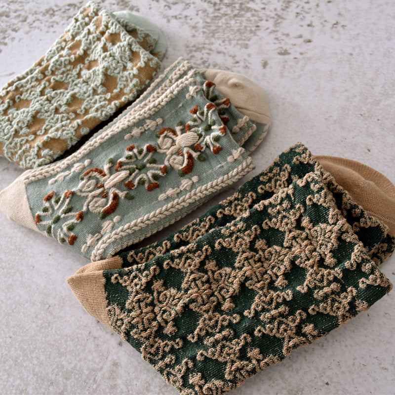 Avtoit | Women's Floral Cotton Socks