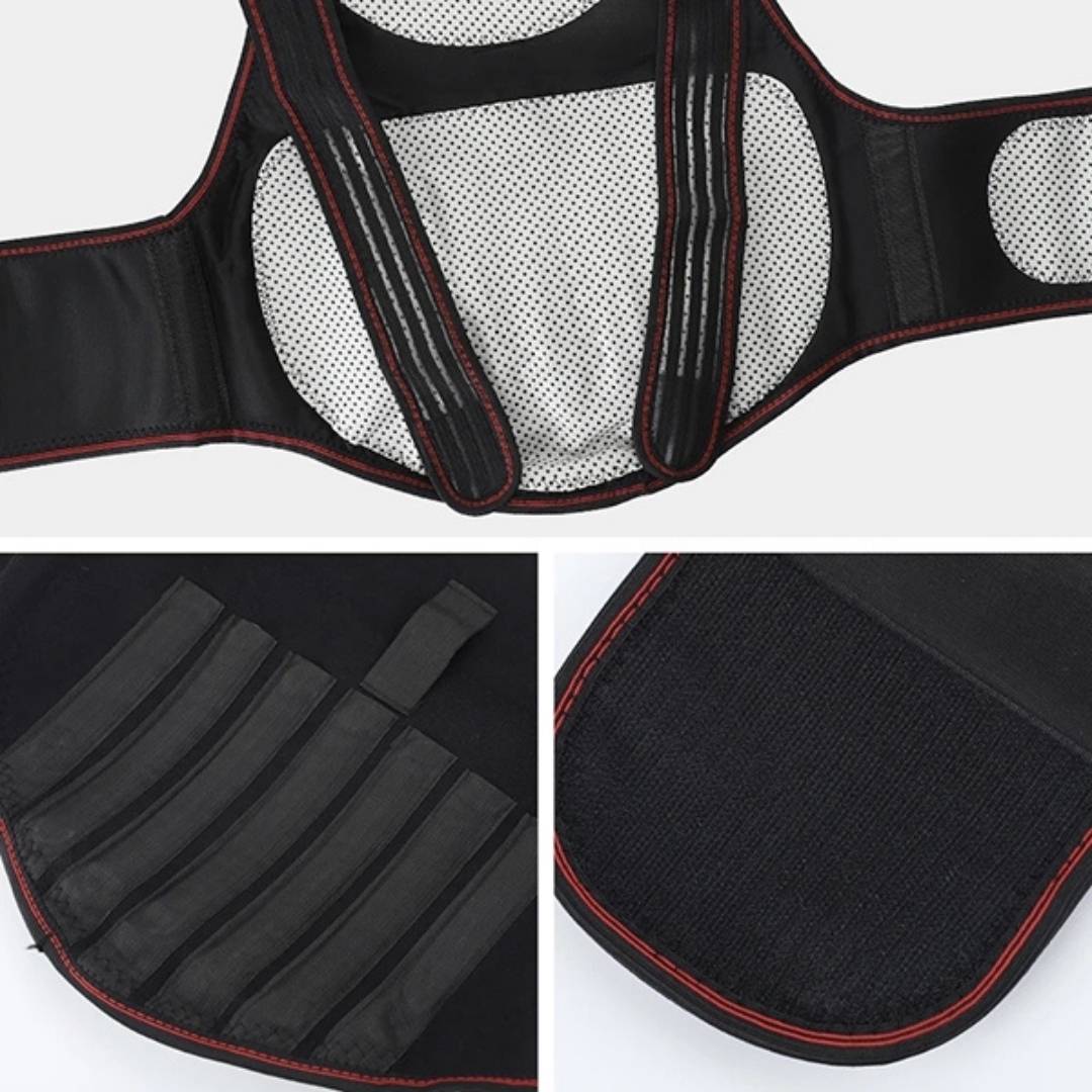 Avtoit | Self-Heating Back Support Brace | Adjustable Heated Posture Corrector for Back Pain Relief & Improved Posture