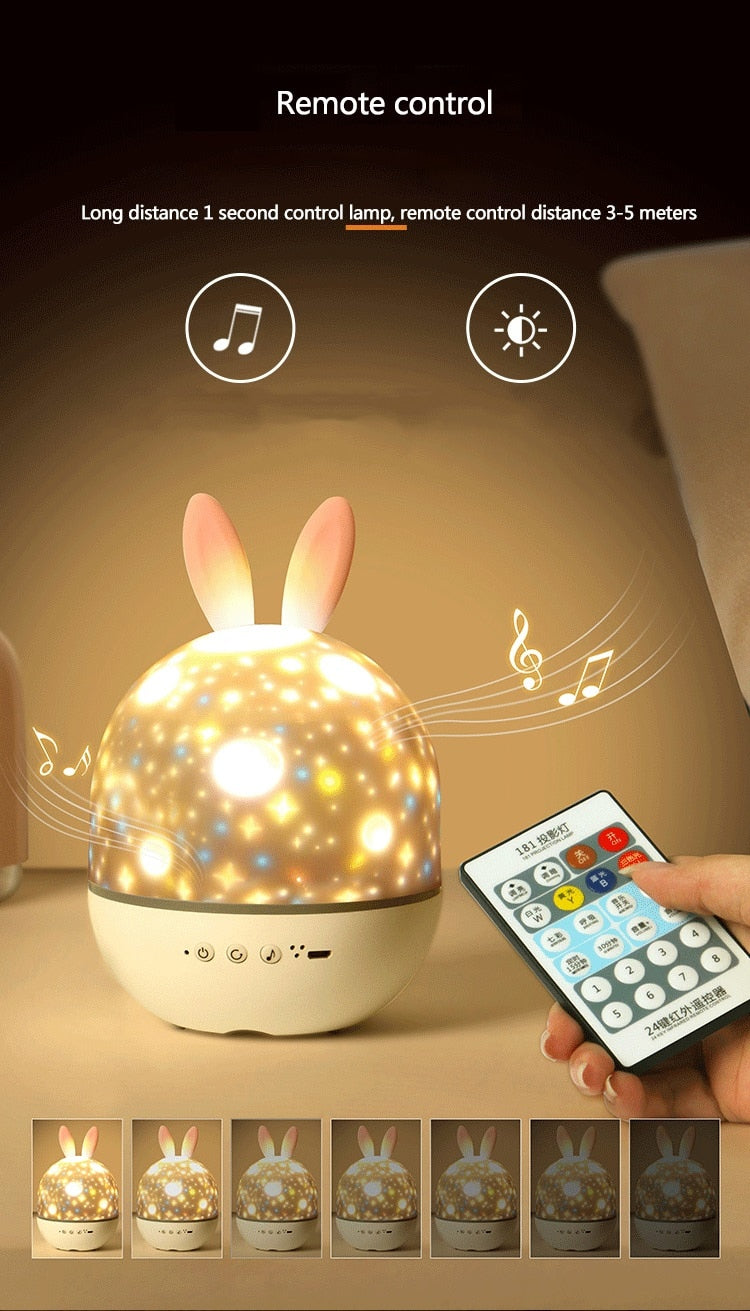 Avtoit | LED Universe Stars Bunny Projector Night Light