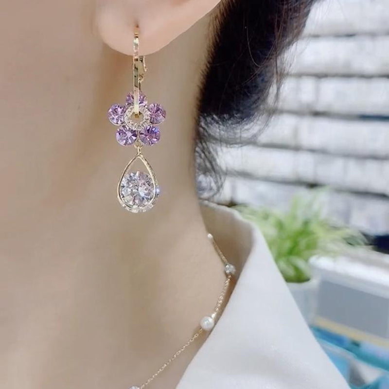 Avtoit | Fashion Flower Crystal Earrings