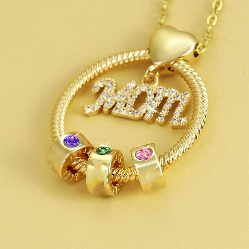Avtoit | Birthstone necklace for the mother