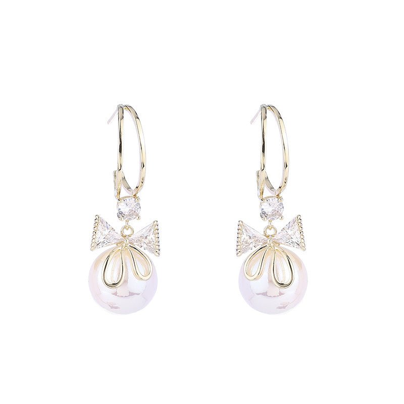 Avtoit | Bow Pearl Earrings