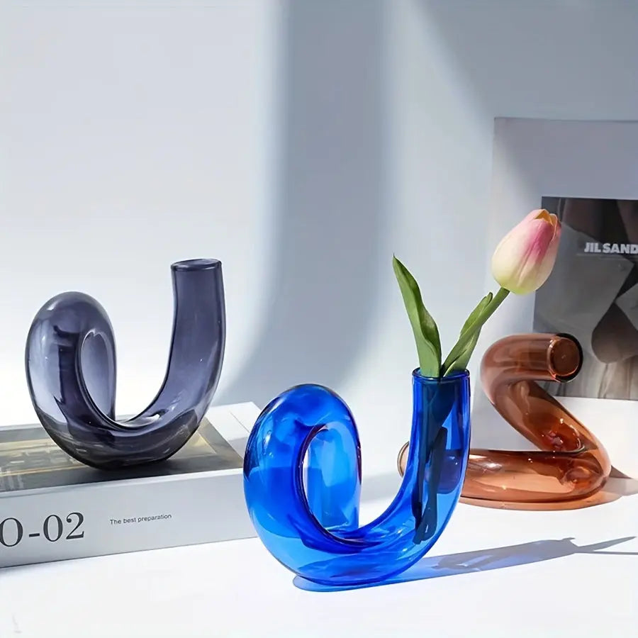 Avtoit | TimelessGlow - Pedestal Glass Vase
