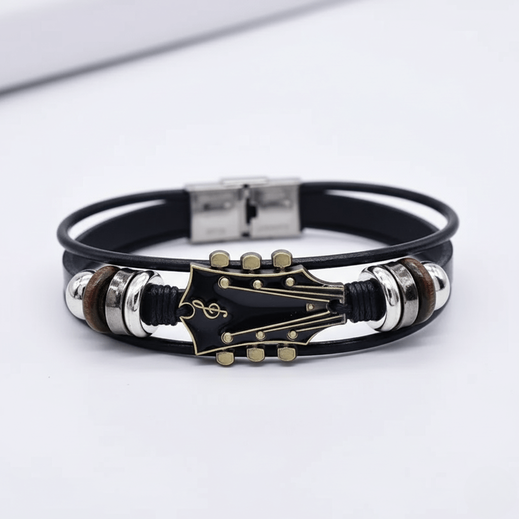 Avtoit | Music-inspired leather bracelet