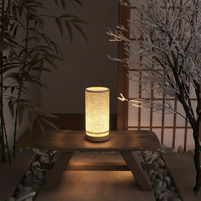 Avtoit | Linen Look Night Lamp with Modern Design – For a Cozy Atmosphere