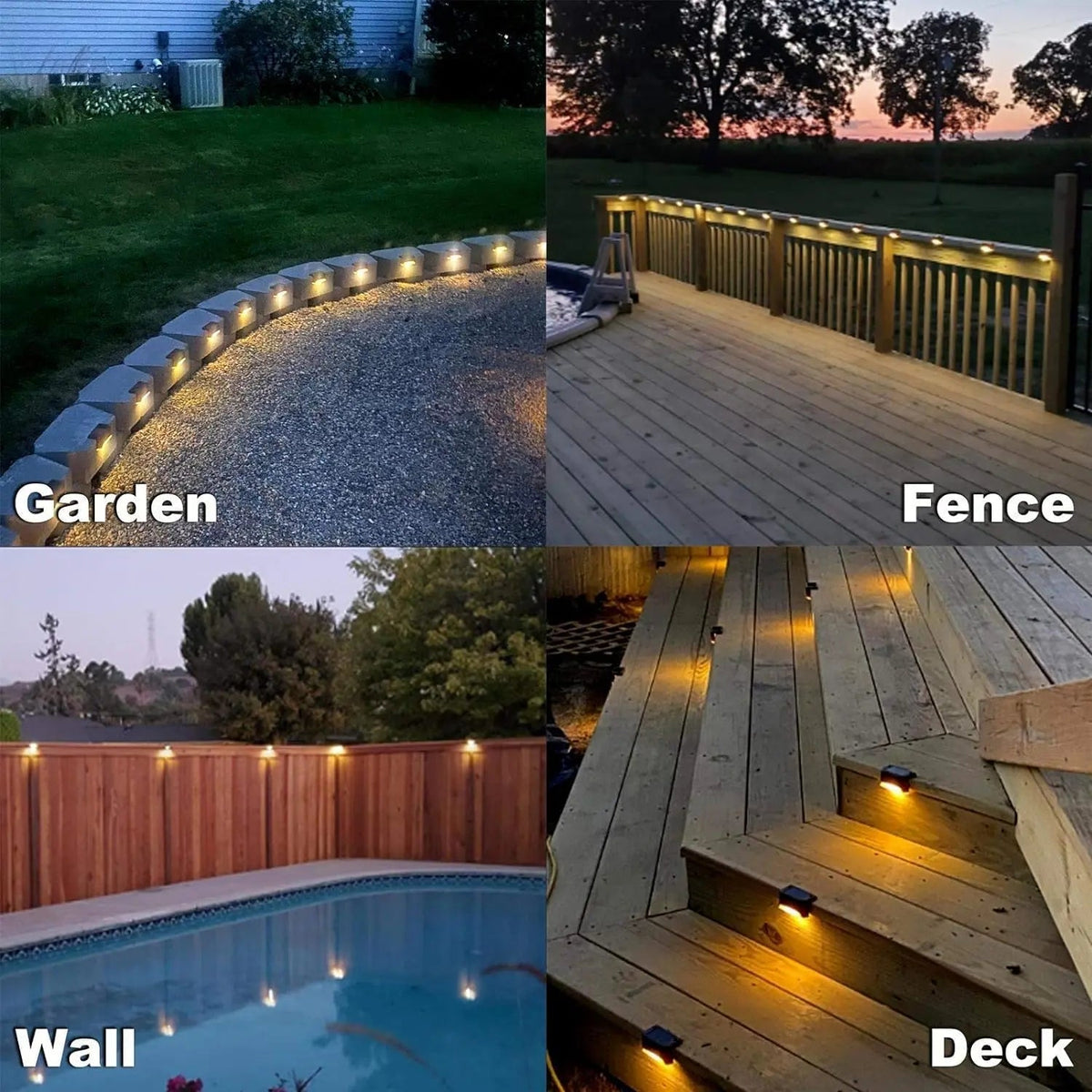 Avtoit | 4-Piece Solar Patio Lights – Weatherproof Outdoor Lighting