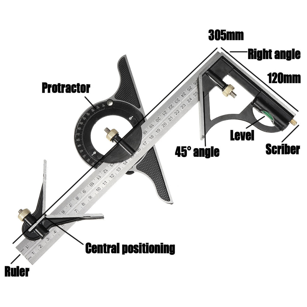 Avtoit | Multifunctional Combination of Movable Angle Ruler Set