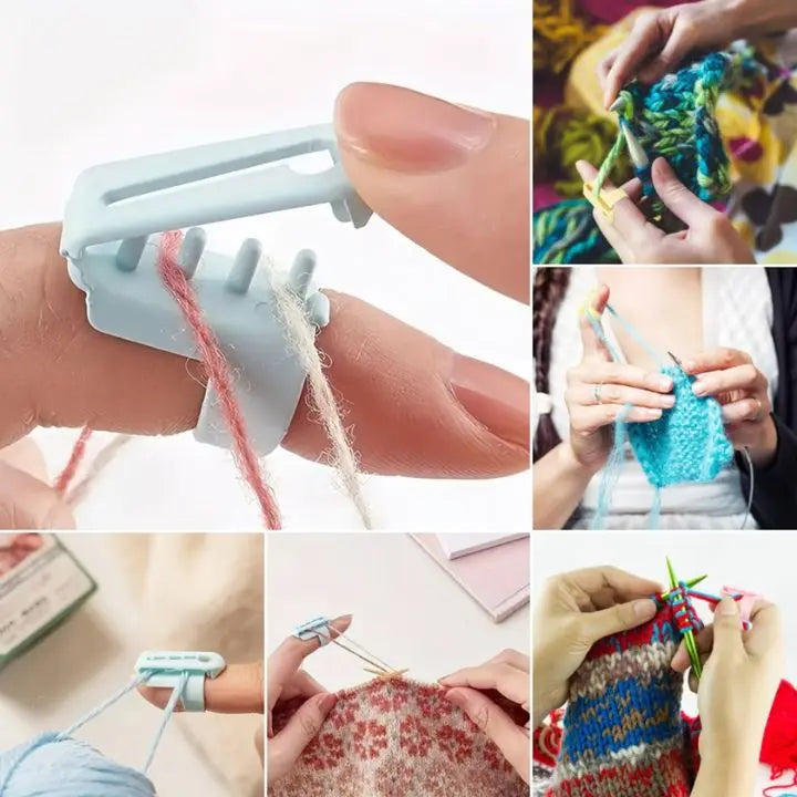Avtoit | 5 pieces | Yarn guide ring – Comfortable knitting & crocheting without finger strain
