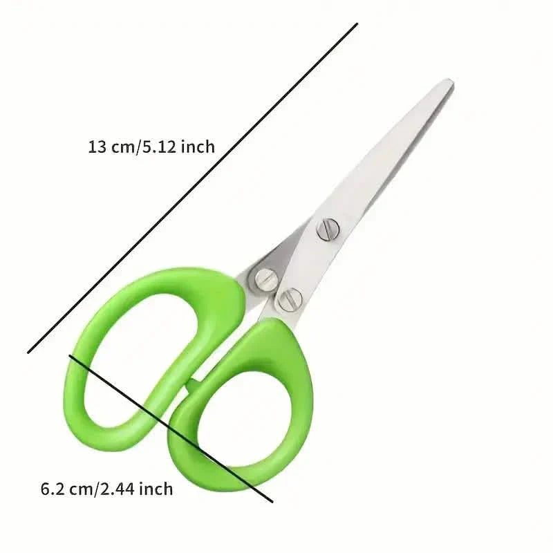 Avtoit | 5-Blade Stainless Steel Herb Scissors Set - Versatile Kitchen Scissors