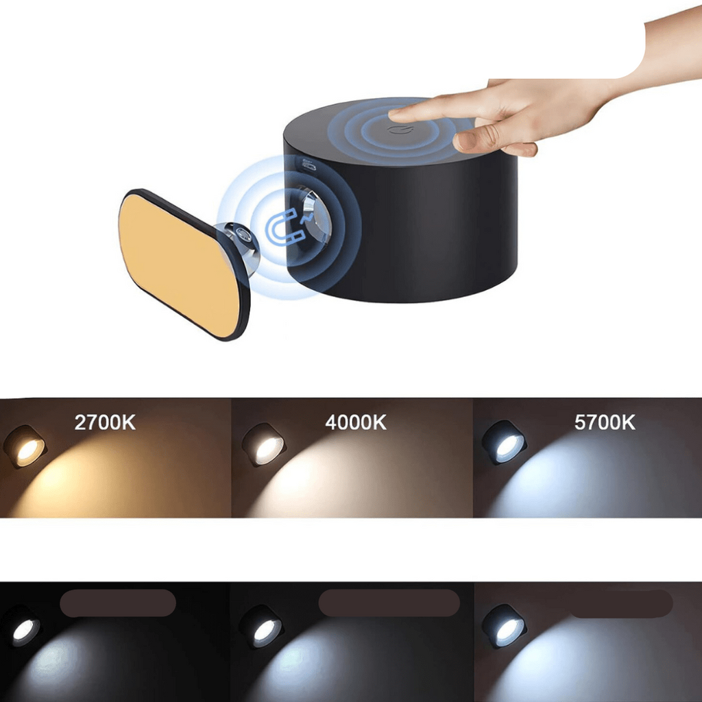 Avtoit | FlexiLamp – Cordless rechargeable 360° wall lamp