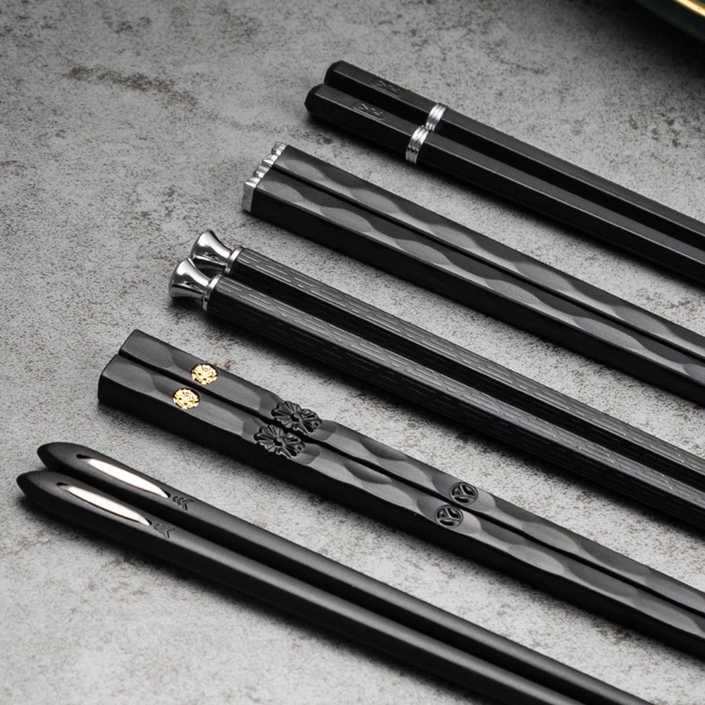 Avtoit | DineLux – Luxurious Chopstick Set with Refined Designs (5 Pairs)