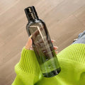 Glass Water Bottle with Time-Scale Reminder and Leakproof Cap