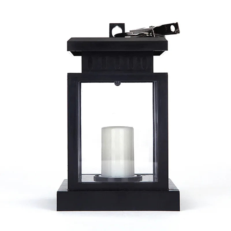 Avtoit | Solar Lantern with LED Candle – Hanging Lamp for Garden & Terrace, Decorative Light for Outdoor