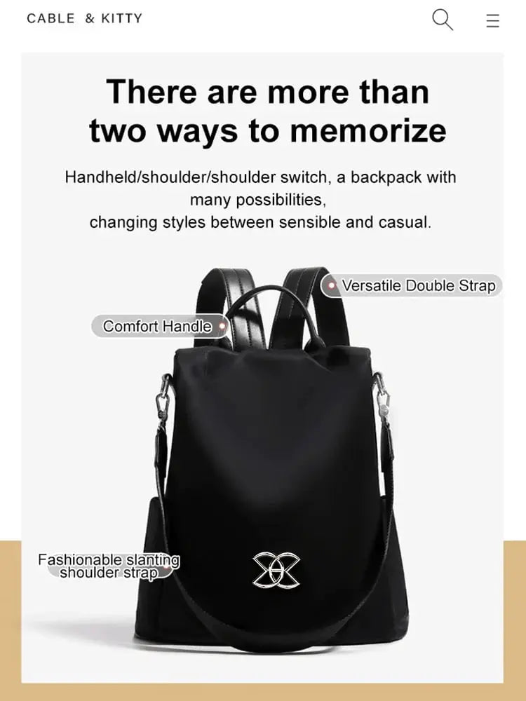 Avtoit | Large Volume Theft-Proof Backpack — Secure Travel Backpack with Hidden Zipper