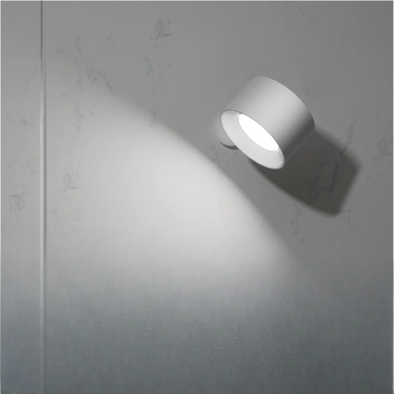 Avtoit | LED Wall Lights, Wall-mounted Lamps with Rechargeable Battery, 3 Color Temperatures & 3 Brightness Levels, 360° Rotatable Magnetic Ball, Wireless Wall Lights for Study, Reading, Nightstand
