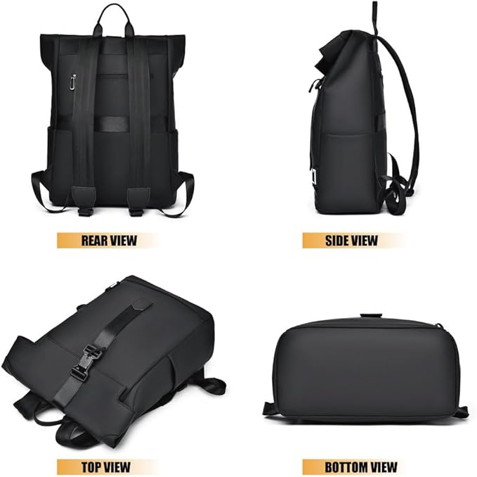 Avtoit | BergTrek Waterproof Ergonomic Backpack – Lightweight Travel Rucksack with USB Charging & Large Laptop Storage