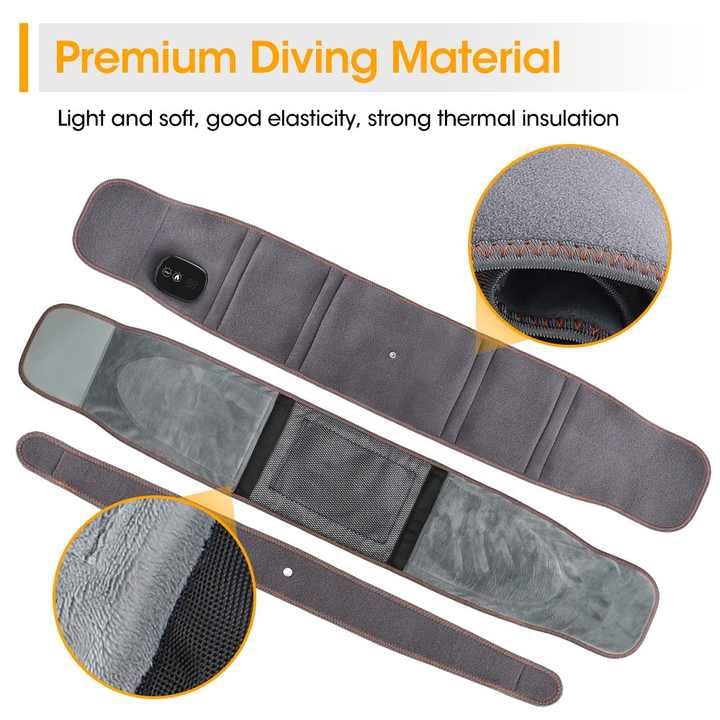 Avtoit | Infrared Back Support Belt | Adjustable Heat & Vibration for Pain Relief and Muscle Relaxation