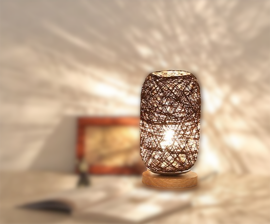 Avtoit | Table lamp made of rattan wood