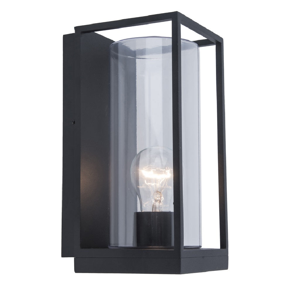 Avtoit | Lutec 5288803012 Flair Matt Black Outdoor Vintage Flush Lantern Wall Light