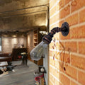 Avtoit | Water pipe Metal Wall lighting Vintage 1 Light Stair wall mounting Lamp Wall lamp in Rust