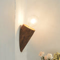 Avtoit | Shaped tube wood wall lighting unit country house 1-head living room wall-mounted wall lamp in brown