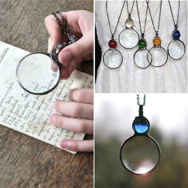 Avtoit | Necklace with magnifying pendant