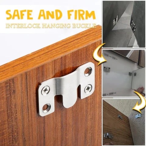 Avtoit | Interlock Hanging Clip — Stainless Steel Wall Art Hooks with Secure Hold (5 Pieces)