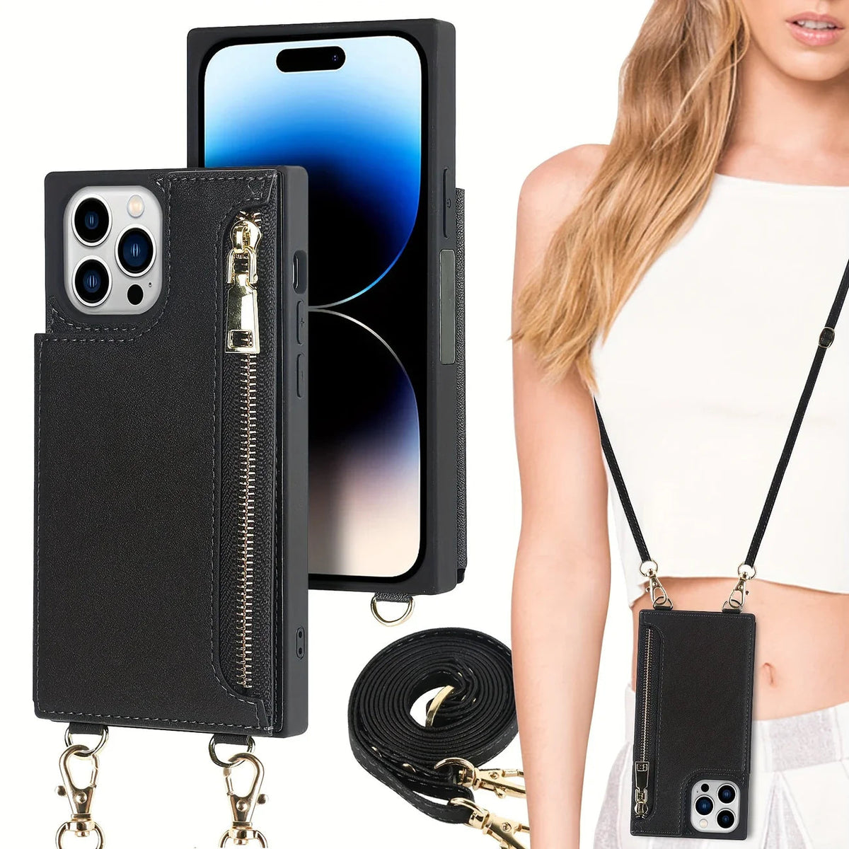 Avtoit | 3in1 Phone Case with Card and Coin Pocket Crossbody Bag