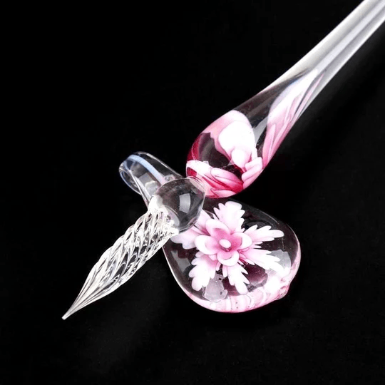 Avtoit | Glass Calligraphy Pen Set with Ink and Pen Holder