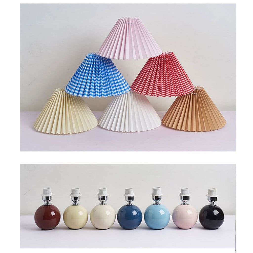 Avtoit | Nordic minimalist 1-light table lamp made of ceramic with pleats