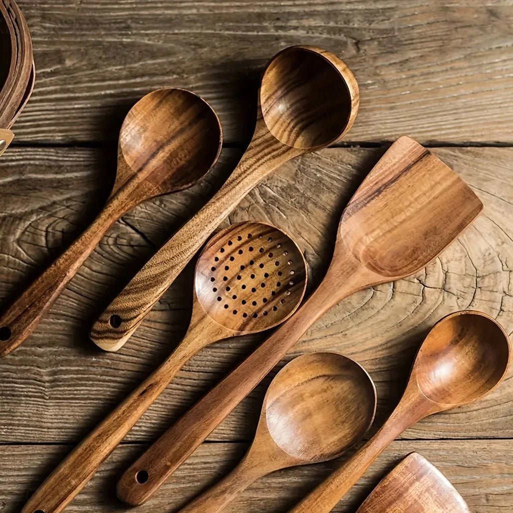 Avtoit | NordicWood Kitchen Utensil Set – Sustainable & Stylish Cooking Essentials for Every Kitchen