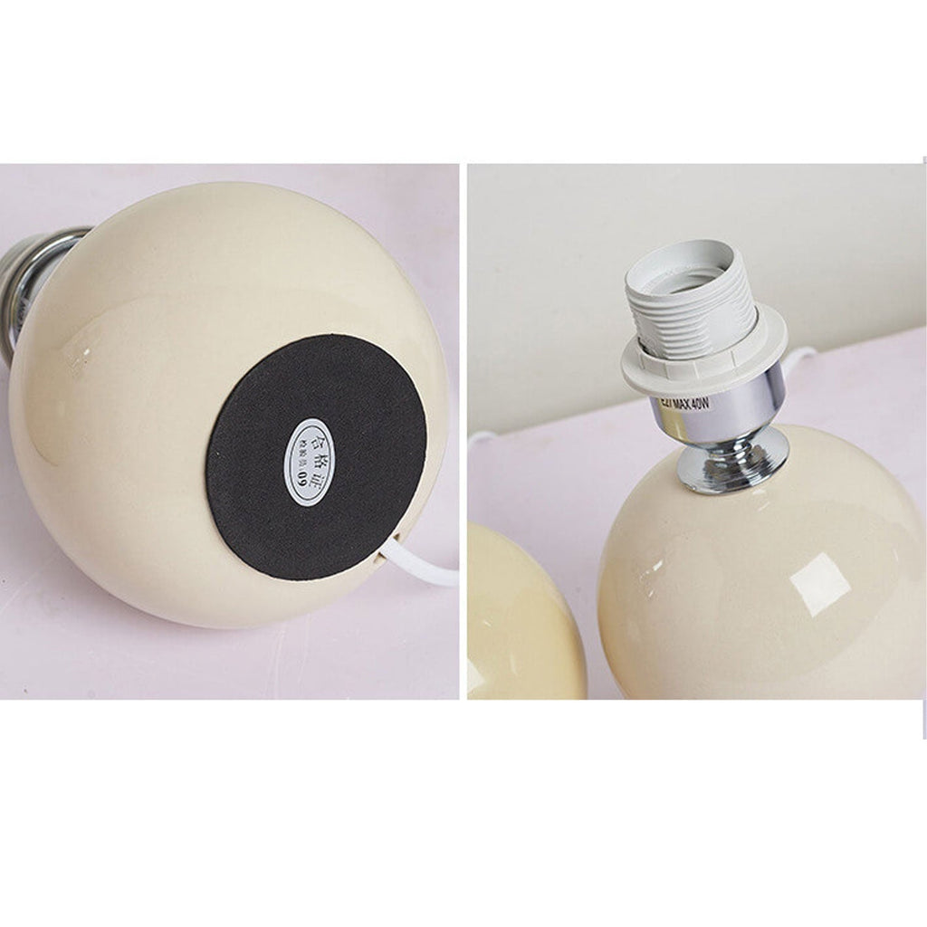 Avtoit | Nordic minimalist 1-light table lamp made of ceramic with pleats
