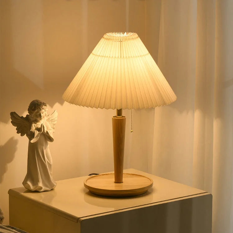 Avtoit | GlowTimber - Classic Wooden Plissé Lamp