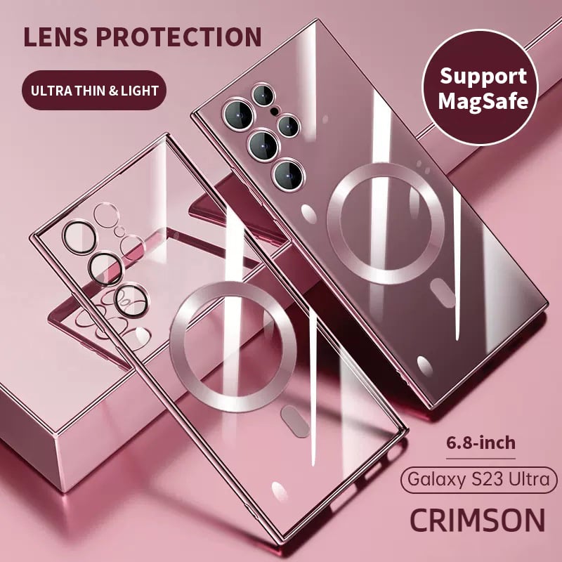 Avtoit | Transparent Luxury Coating Magnetic Cover for Samsung