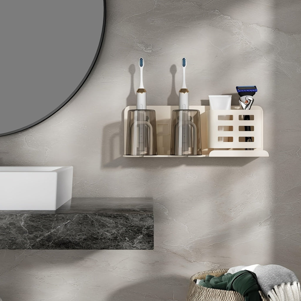 Avtoit | BristleHub Wall-Mounted Electric Toothbrush Holder – Aluminium Bathroom Organiser with Drainage Holes